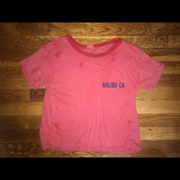 PacSun Yeezy Cut Up Malibu Crop Tee - Picture 2 of 3